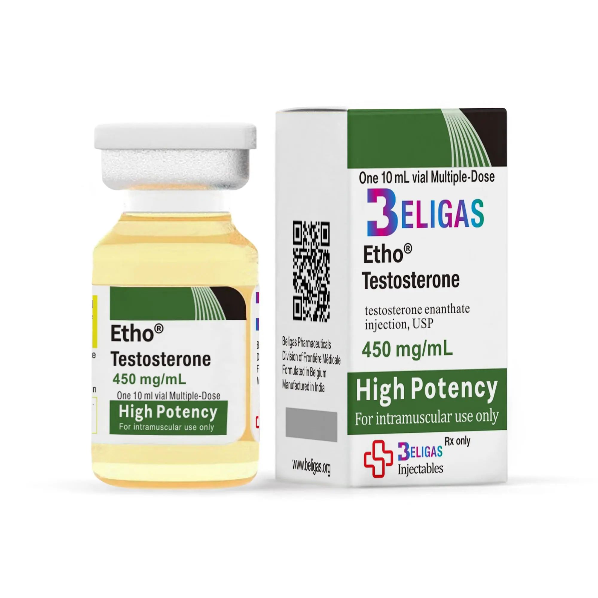 Eto-Testosterona-450mg (1) Etho® – Testosterona - Enantato de Testosterona 450mg - Beligas Pharma